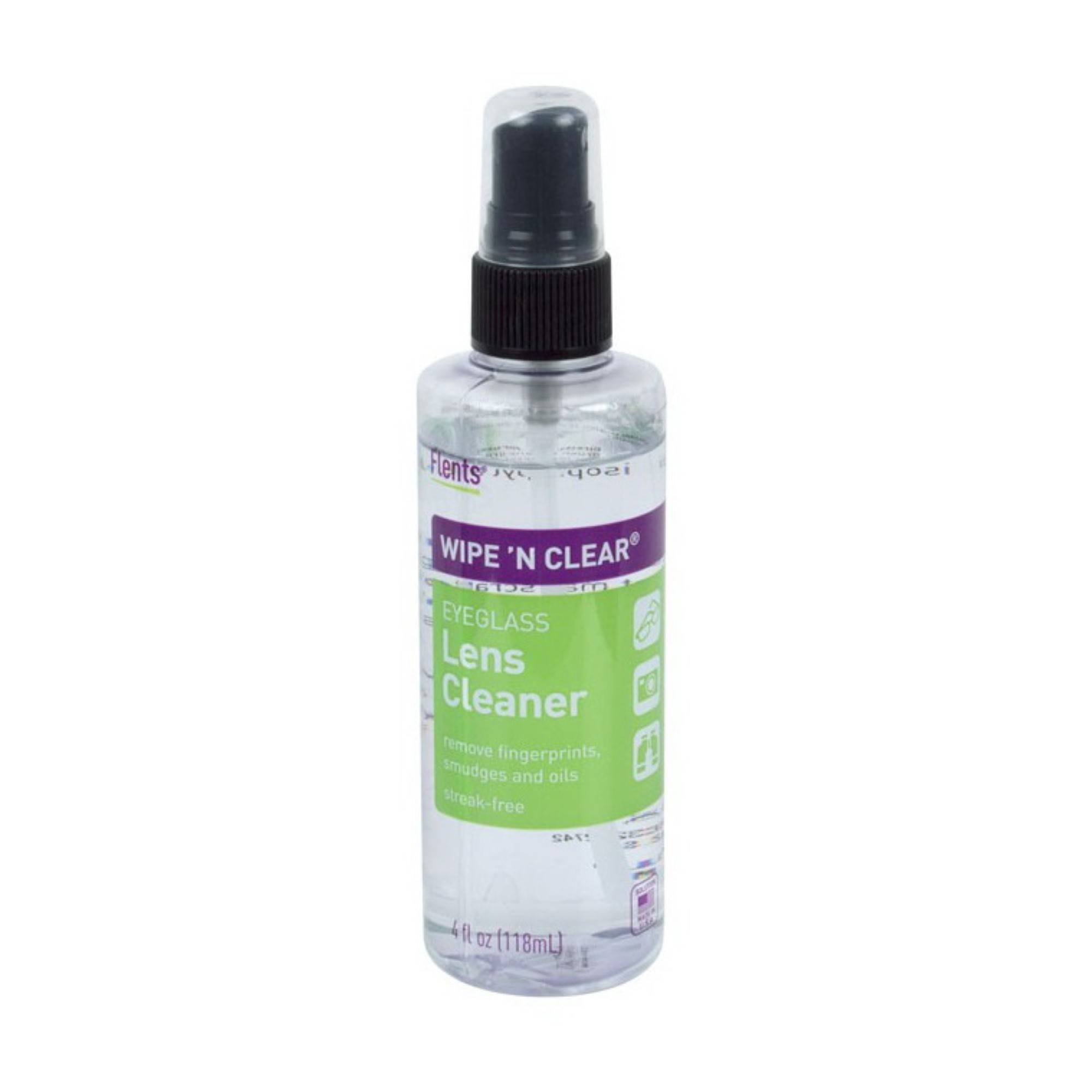 FLENT'S WIPE 'N CLEAR EYEGLASS LENS CLEANER FOR GLASS OR PLASTIC LENSES
